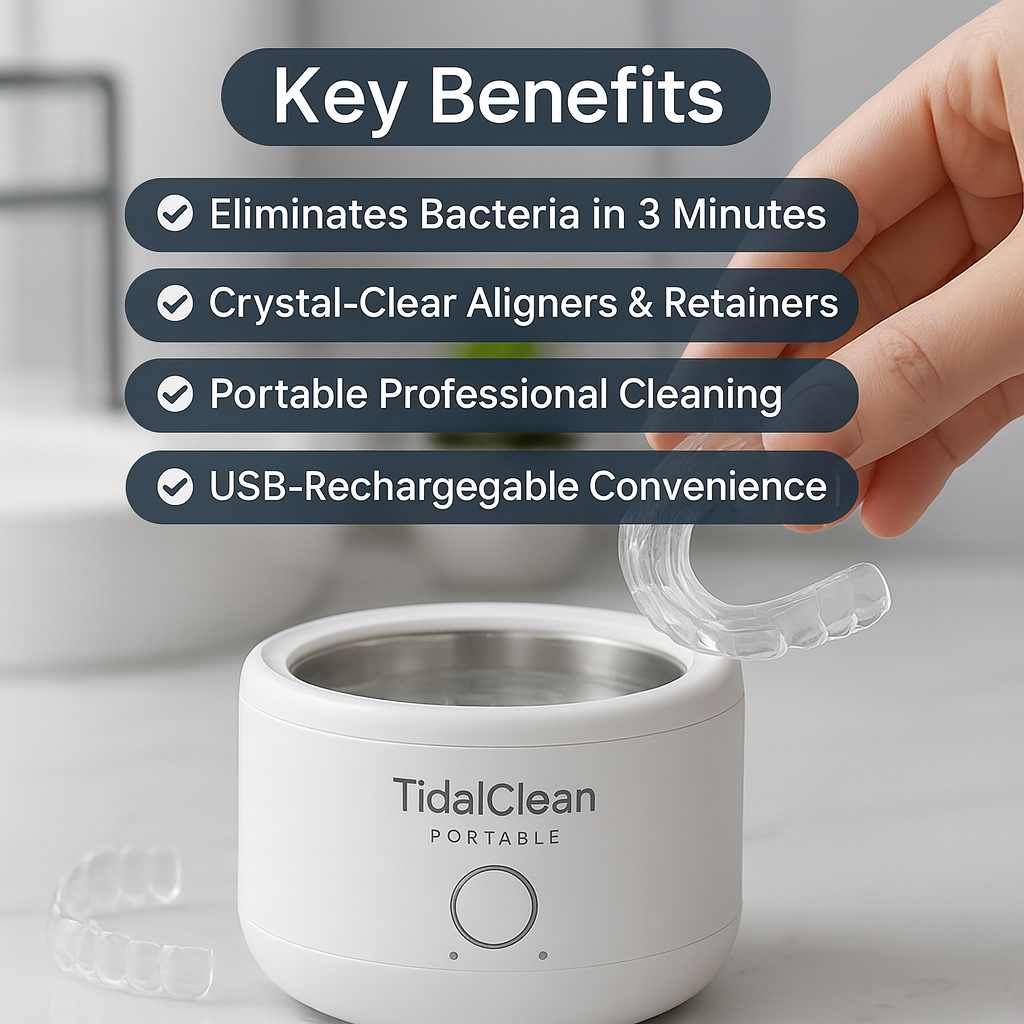 TidalClean Ultrasonic Retainer Cleaner